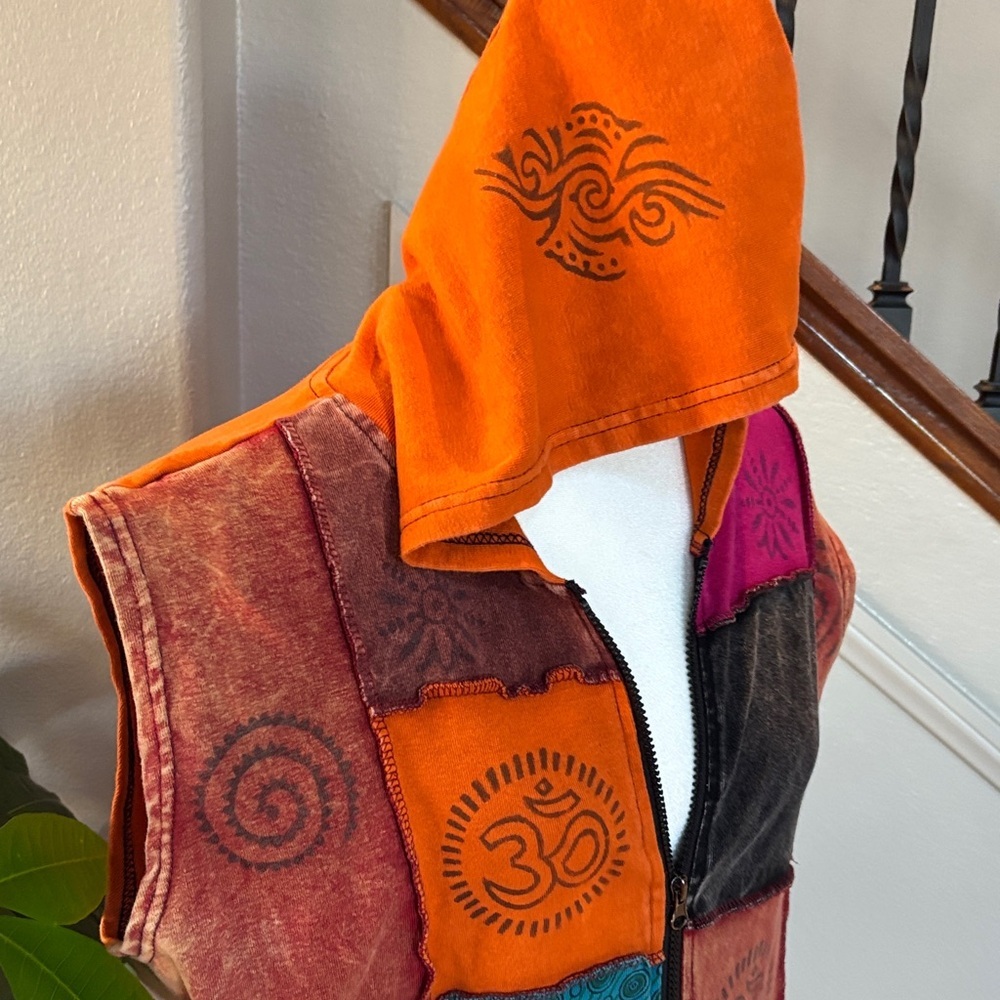 Colorful Hippy Patchwork Women's Vest 🤩 - Picture 4 of 9